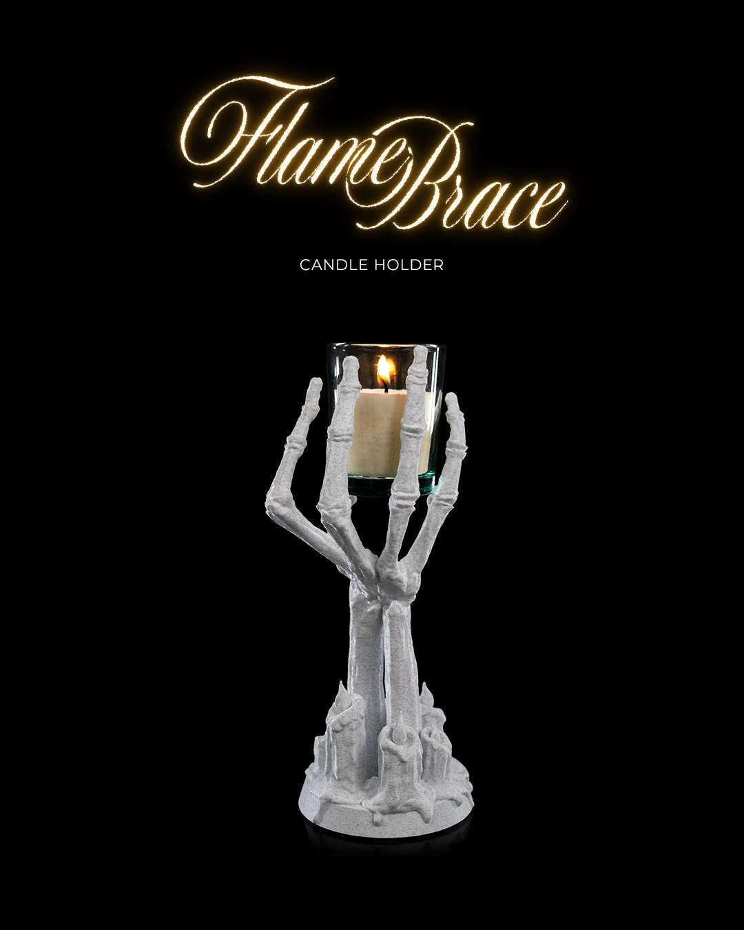 Flame Brace Candle Holder